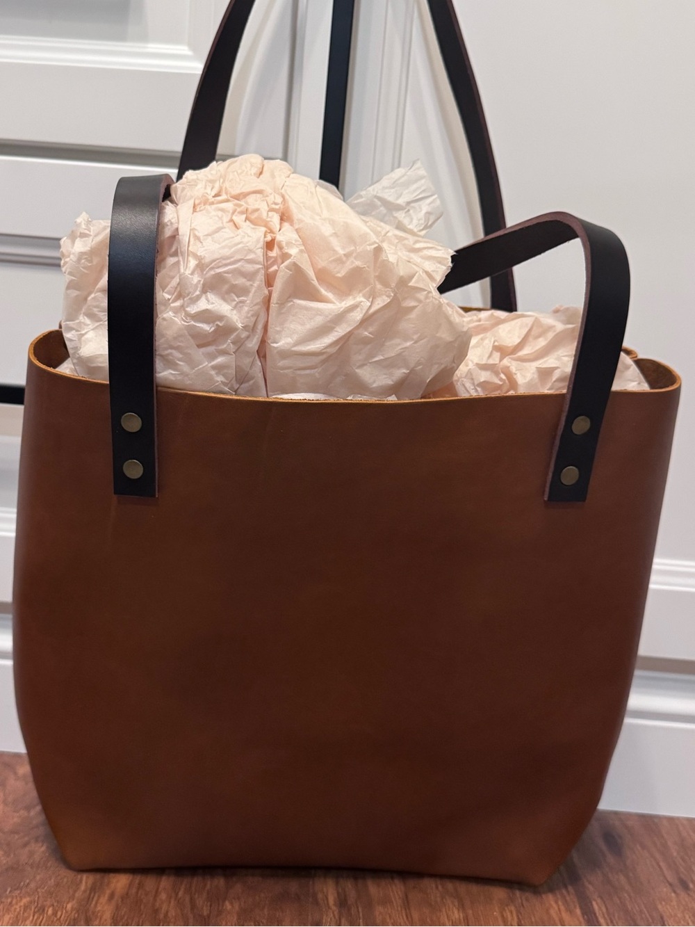 Portland Leather Goods Tote - Honey View 2